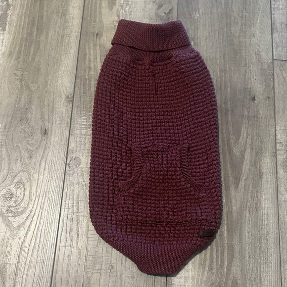 Cozy Burgundy Dog Sweater - Picture 1 of 2